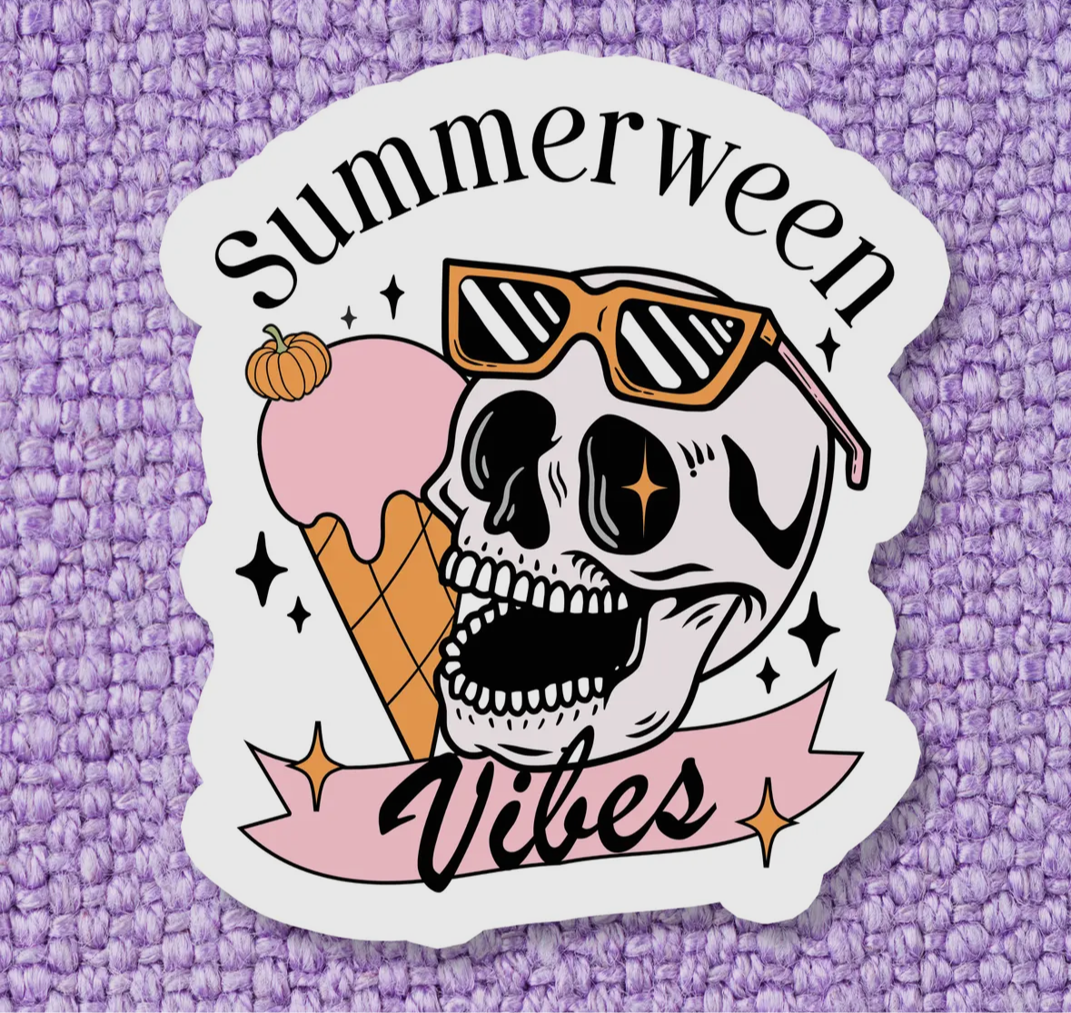 Summerween Vibes Sticker