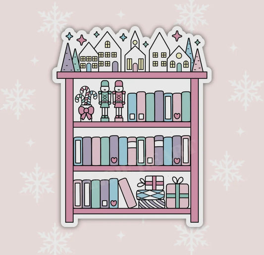 Pink Holiday Shelf Sticker