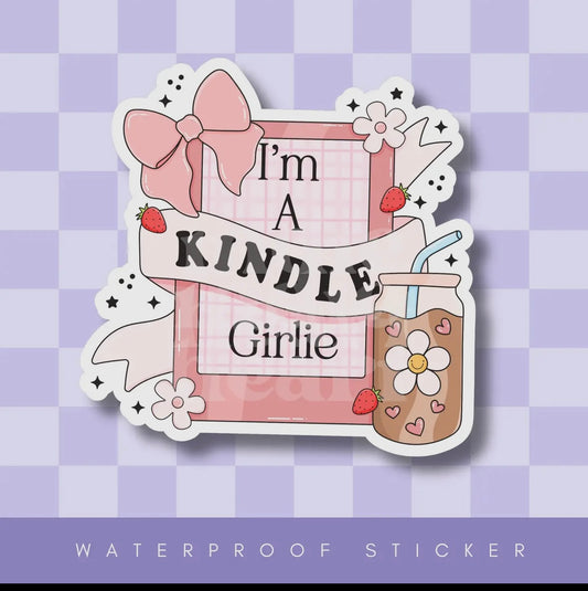 Kindle Girlie Sticker