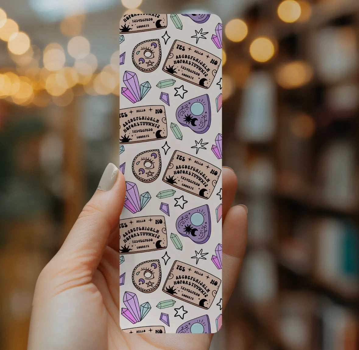 Ouija board Halloween bookmark