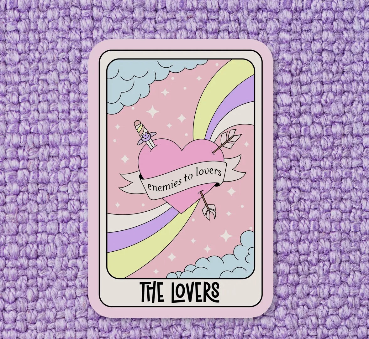 The Lovers Tarot Card Sticker