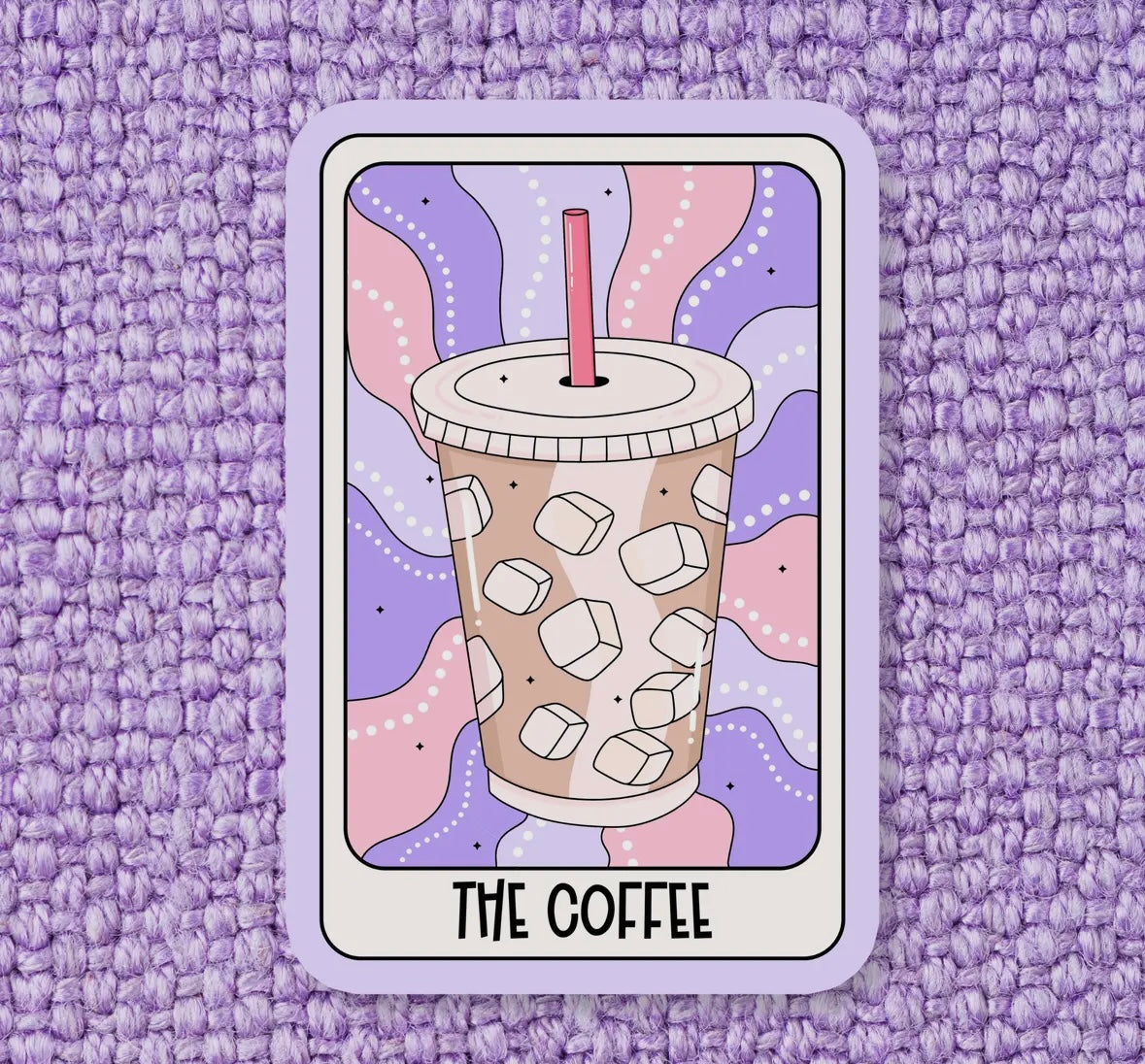 The Iced Coffee Tarot card Sticker