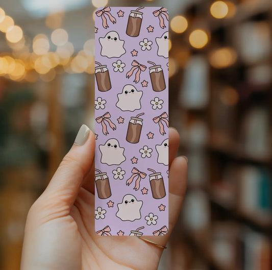 Bows, Ghost & Coffee Bookmark