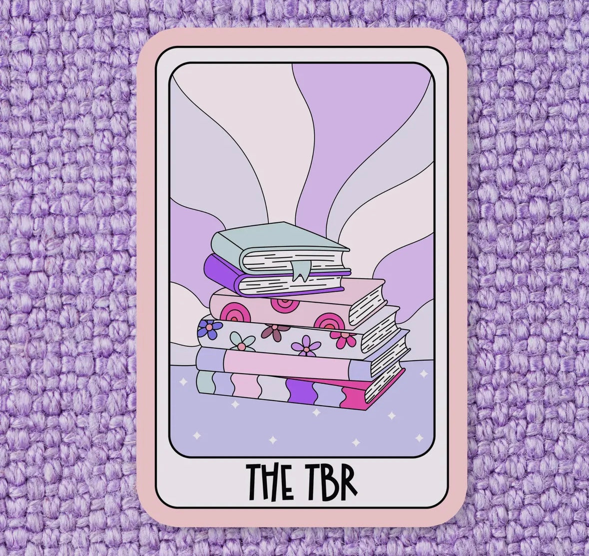 The TBR Tarot Card Sticker