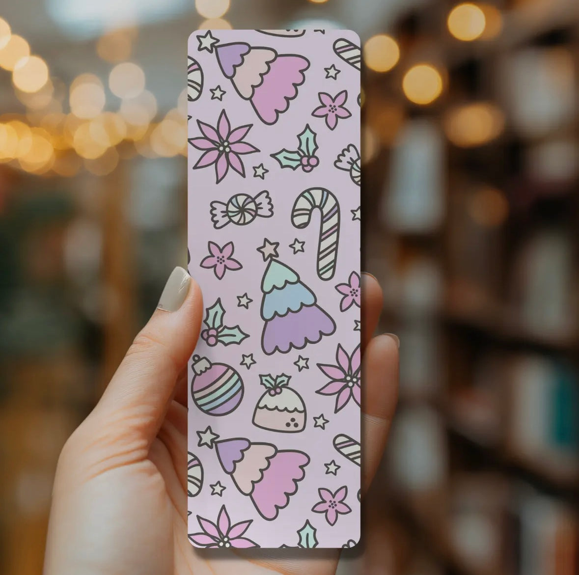 Pastel Christmas Bookmark